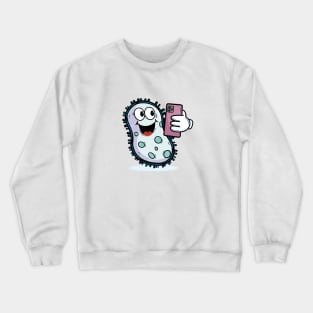 Cellfie taking a selfie Crewneck Sweatshirt